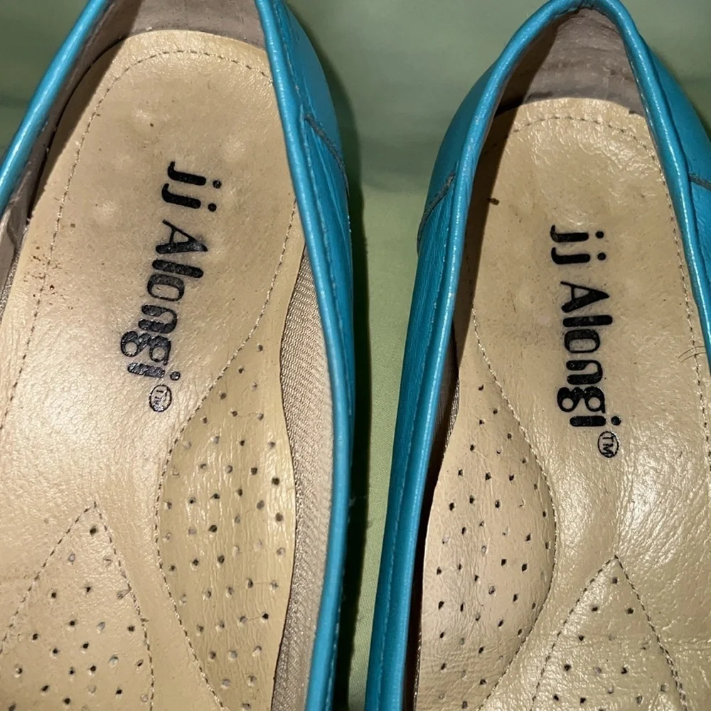 Vintage teal and green shoes - Picture 3 of 9